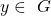 Rendered by QuickLaTeX.com y \in\ G