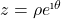 Rendered by QuickLaTeX.com z=\rho e^{\i \theta}