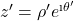 Rendered by QuickLaTeX.com z'=\rho 'e^{\i\theta'}