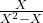 Rendered by QuickLaTeX.com \frac{X}{X^2-X}