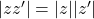 Rendered by QuickLaTeX.com |zz'|=|z||z'|
