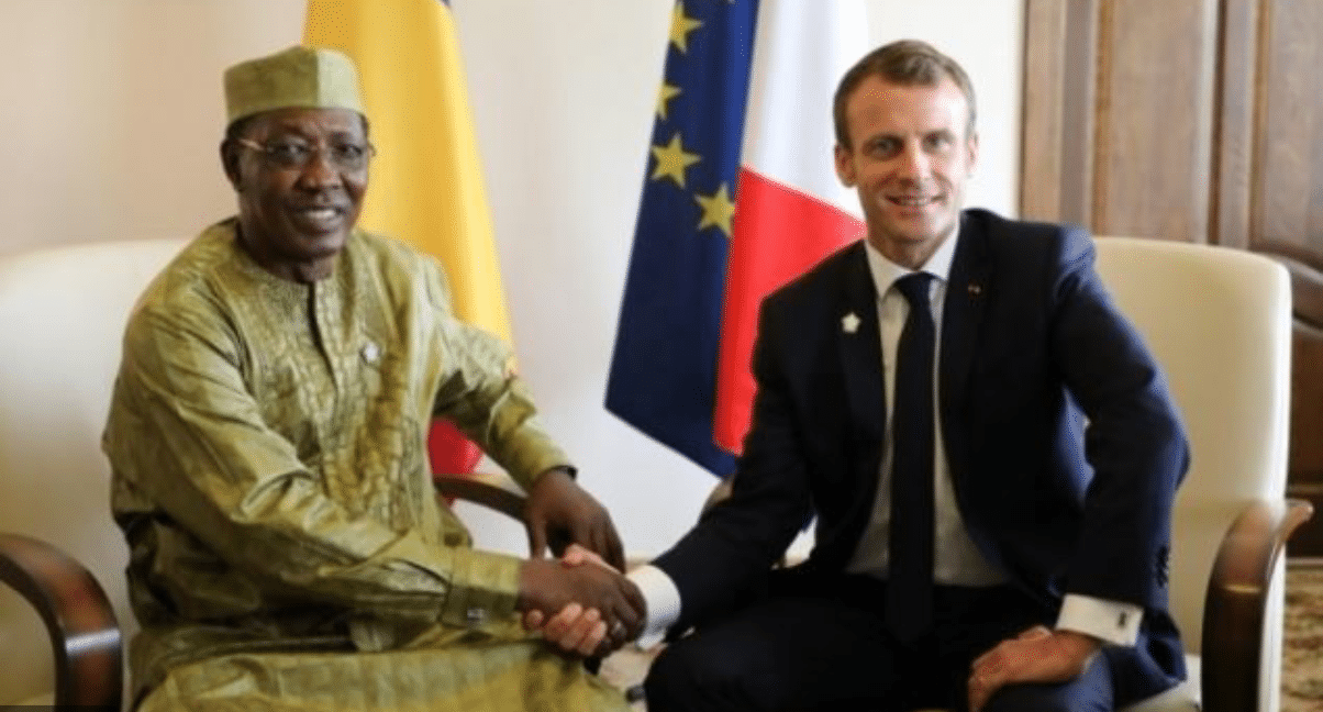 Tchad Idriss Déby et Emmanuel Macron