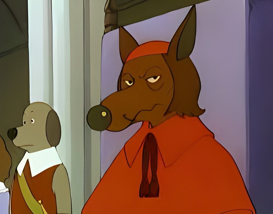 Richelieu dans un vieux dessin animé !