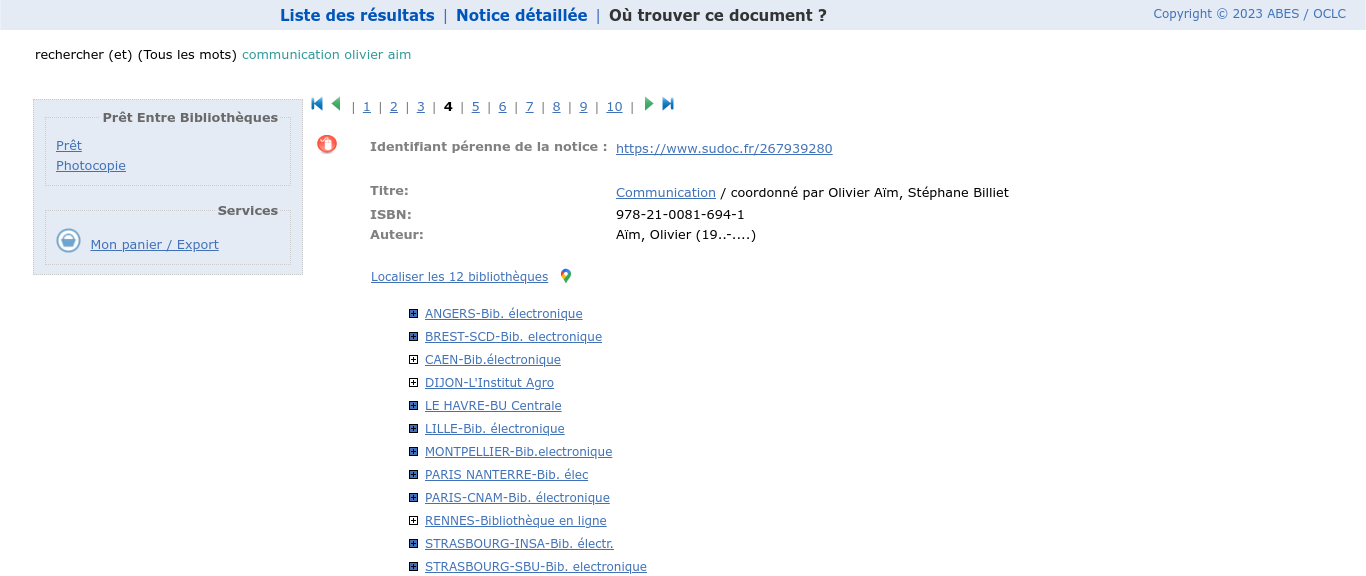 sudoc trouver le document