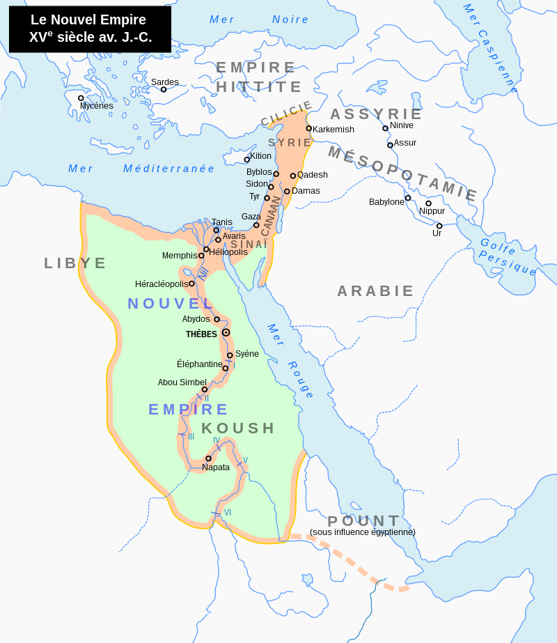 carte de l'Egypte
