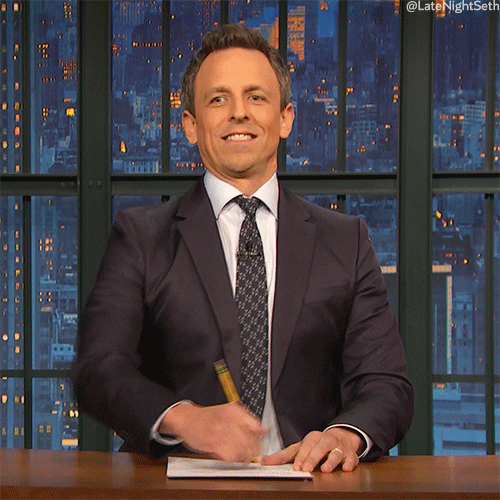 Seth Meyers prend des notes