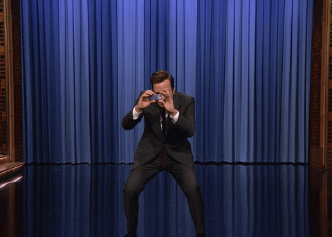 Jimmy Fallon qui prend une photo