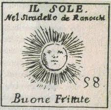 Flyer de l'Oserai Del Sole avec un soleil sur le milieu