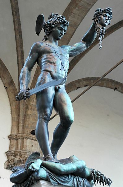 statue de persée par Cellini à Florence