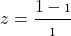 z=\dfrac{1-\i}{\i}