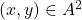 (x,y)\in {A}^2