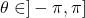 \theta \in ] - \pi, \pi]