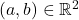 (a,b)\in\mathbb{R}^2