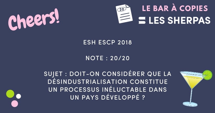 Corrigé ESH ESCP 2018 noté 20/20 