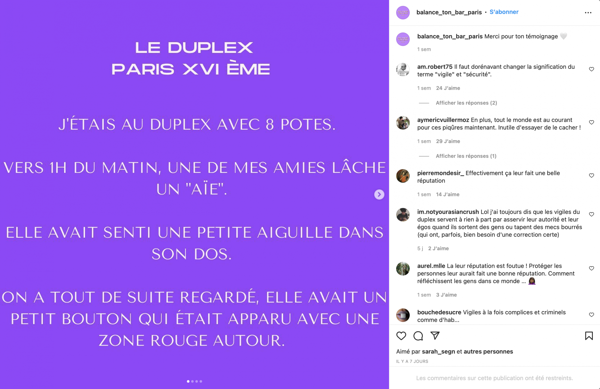 témoignage agression a la seringue