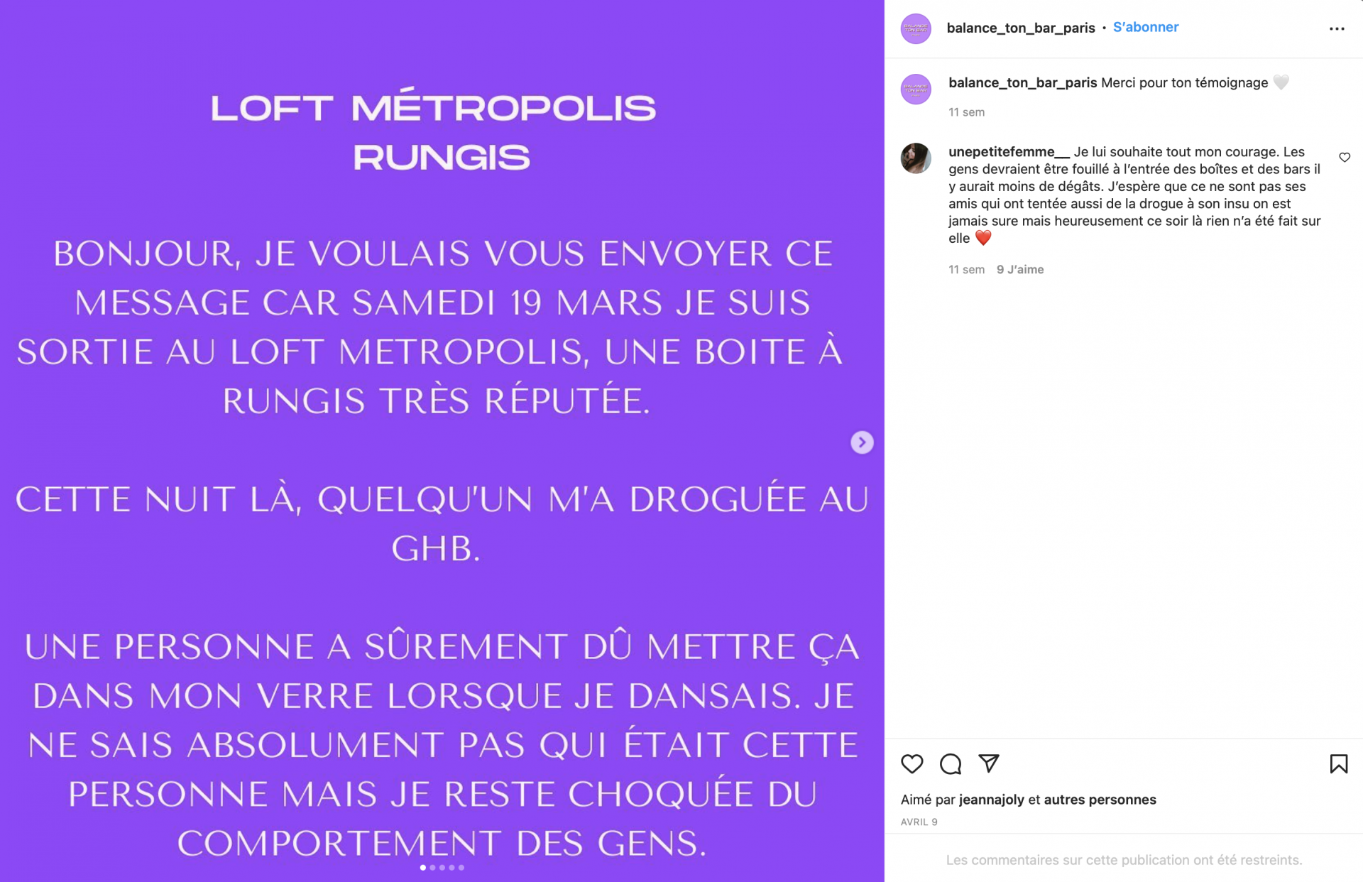 témoignage agression a la seringue