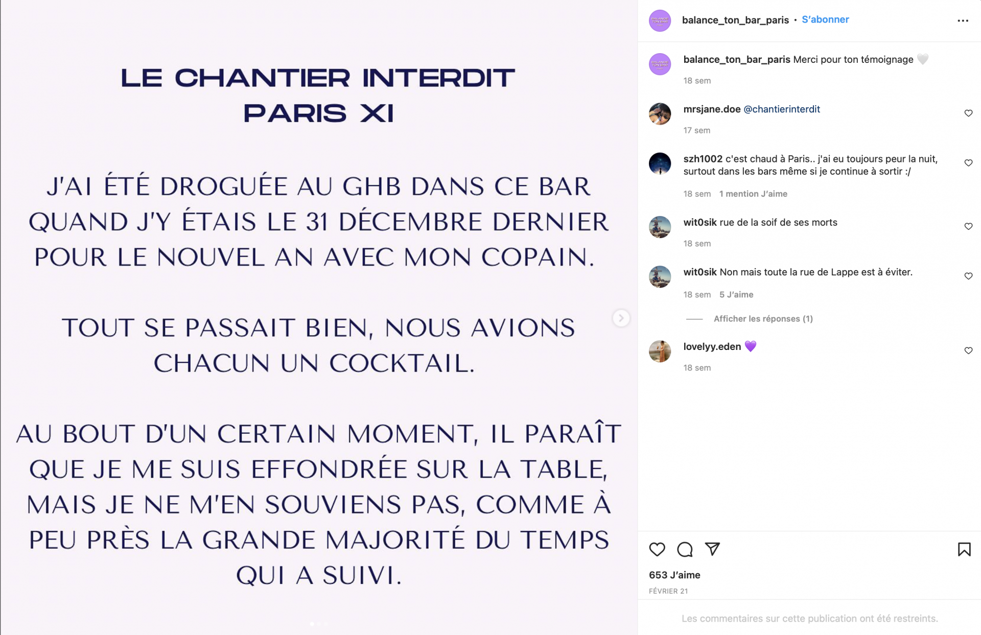 témoignage agression a la seringue