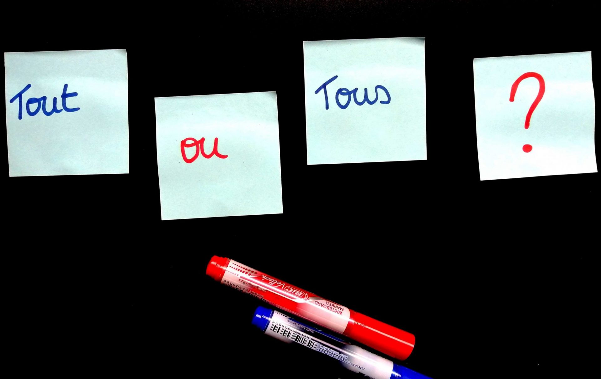 Tout ou tous : ne plus se tromper ! 