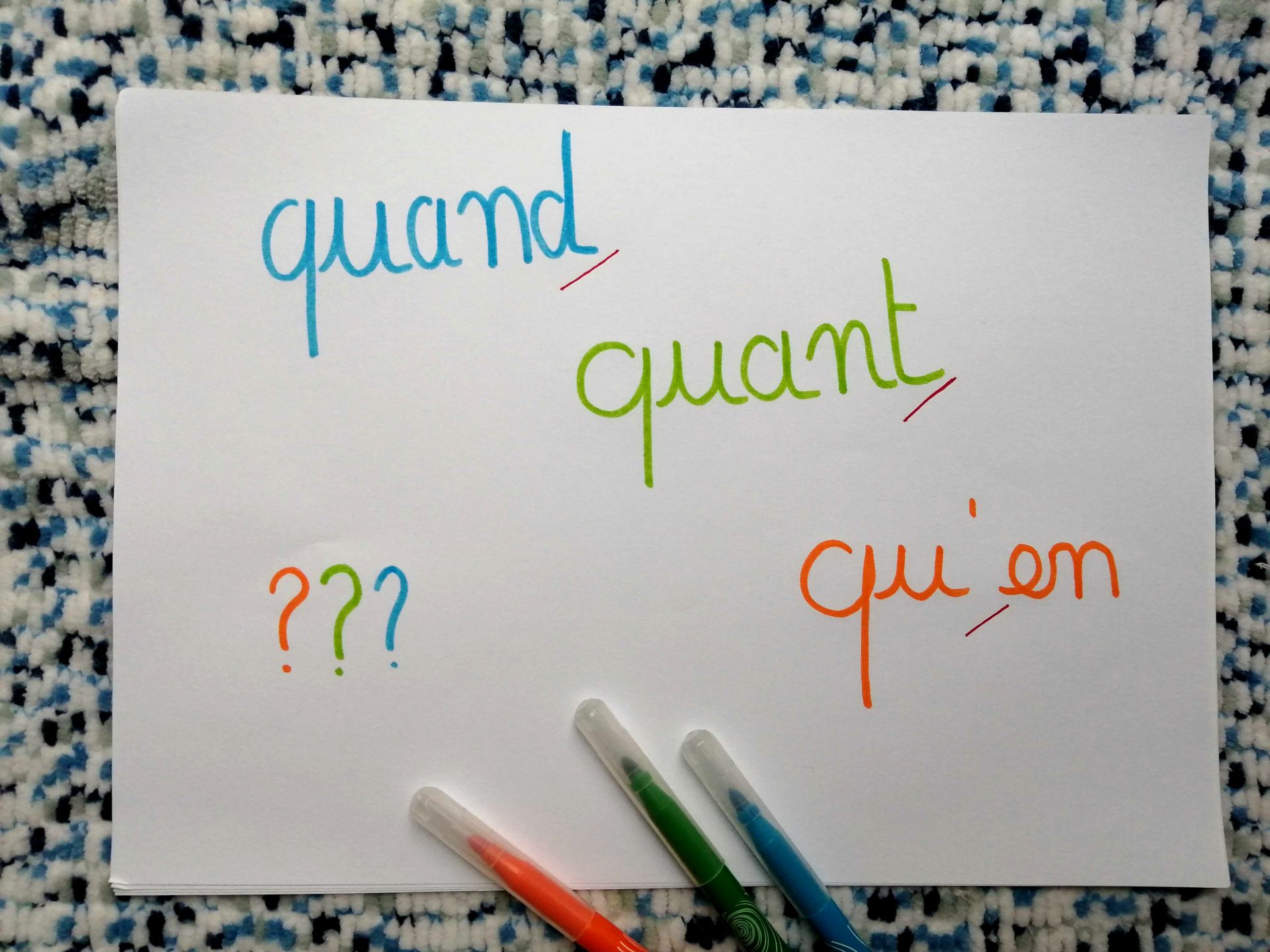 Qu’en, quand ou quant : comment choisir ? 