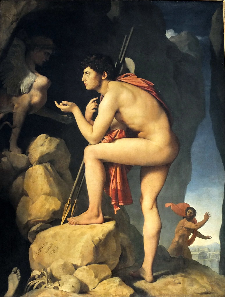 Énigme du sphinx expliquée à Oedipe