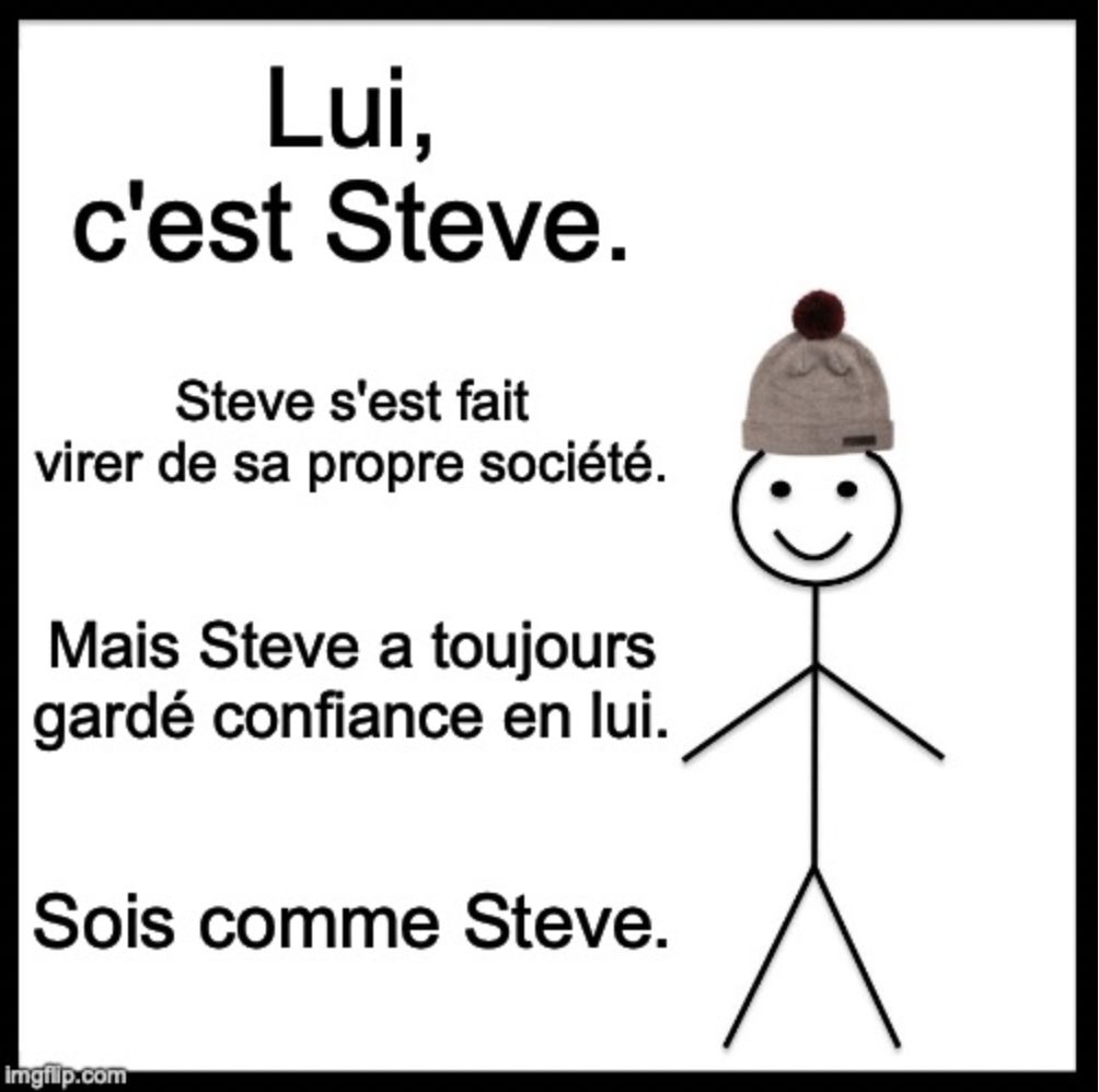 Un Bonhomme qui sourit.