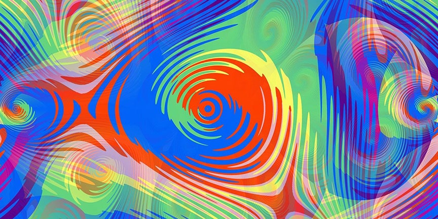 Spectre psychédélique de couleur