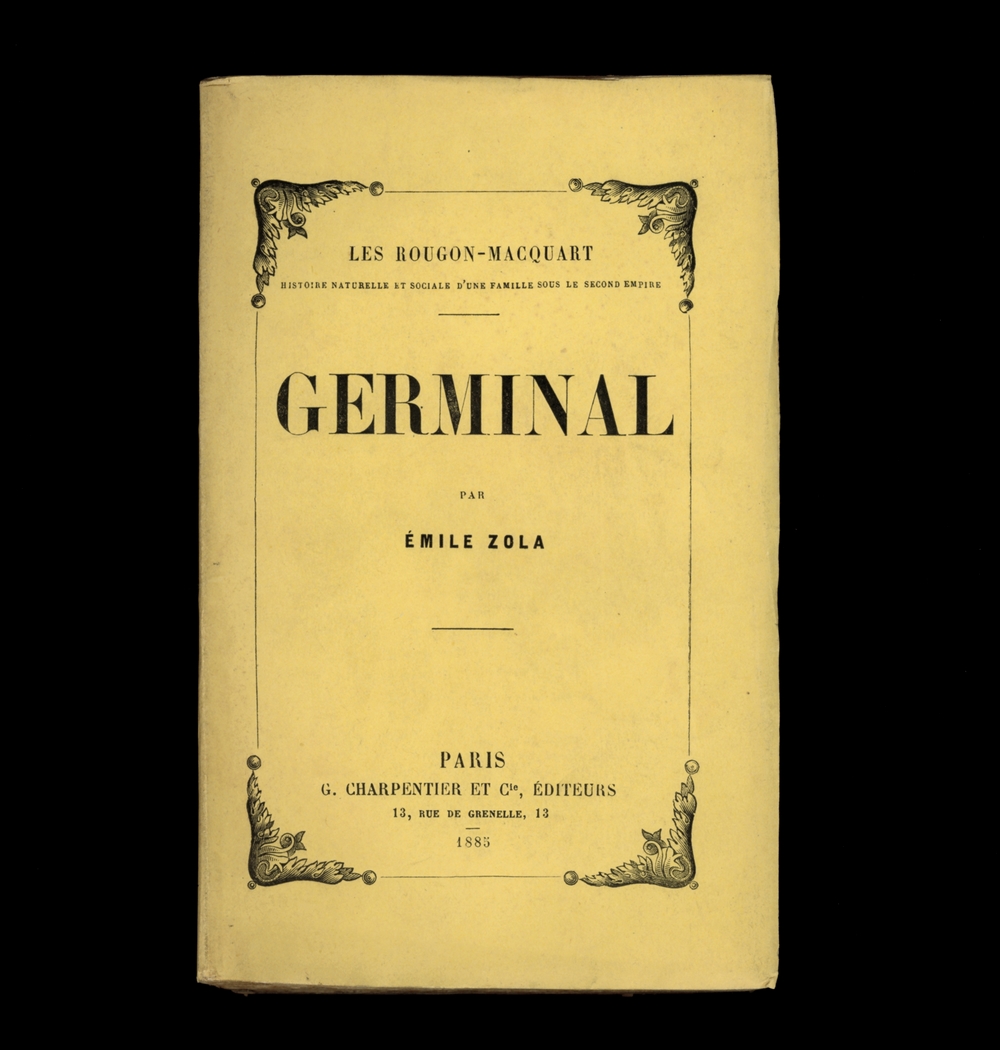La couverture du livre « Germinal » de Zola.