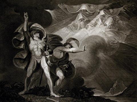 Macbeth et les trois sorcières