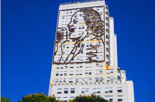 Fresque d'Eva Perón