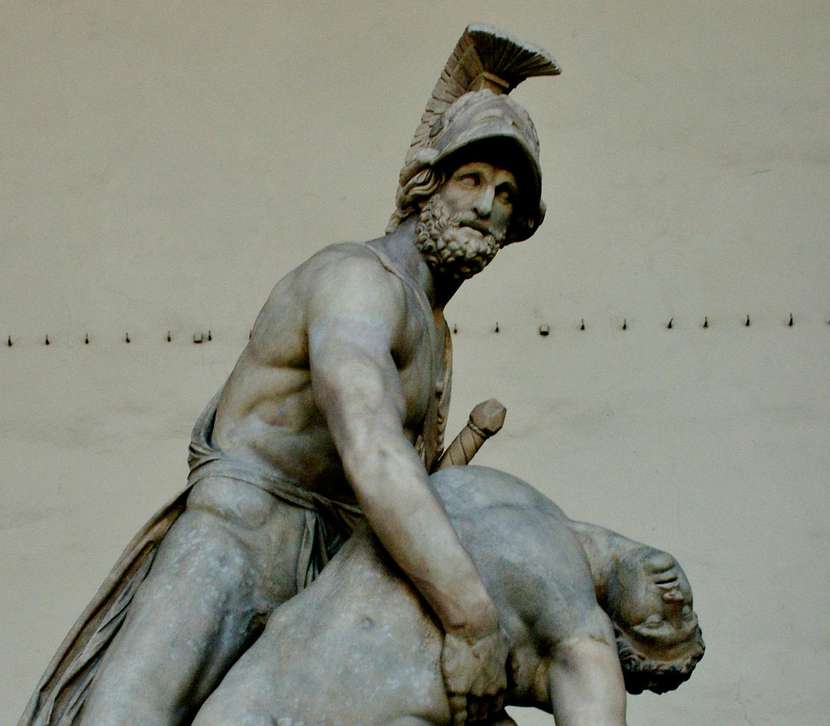 Statue de Patrocle mort dans les bras d'Achille