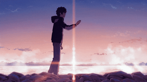Les deux protagonistes de Your Name.