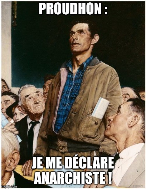Un homme qui e déclare anarchiste