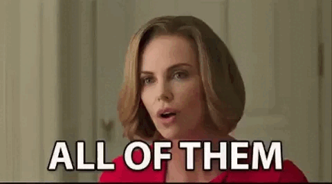 Une femme dit "All of them".