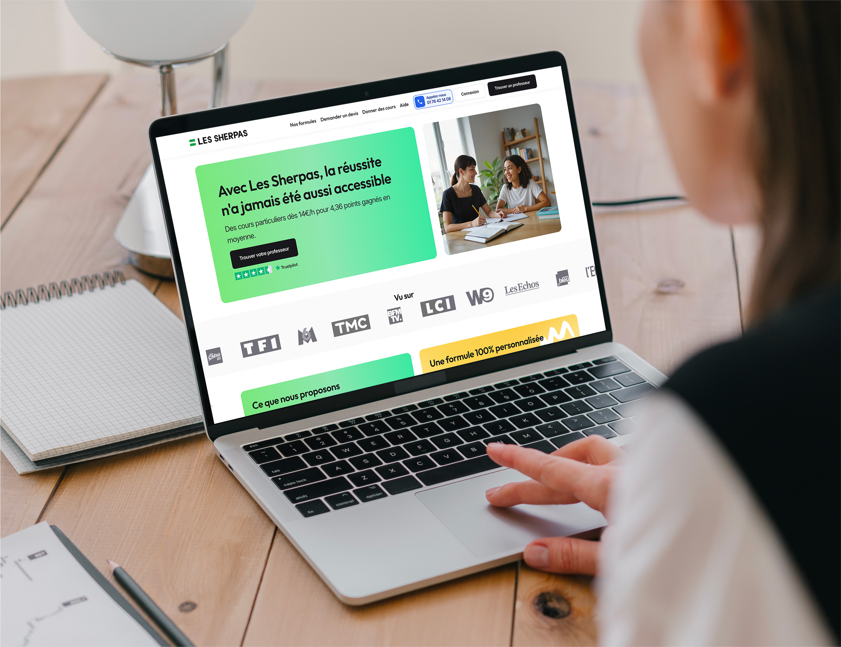 personne allant sur le site des sherpas