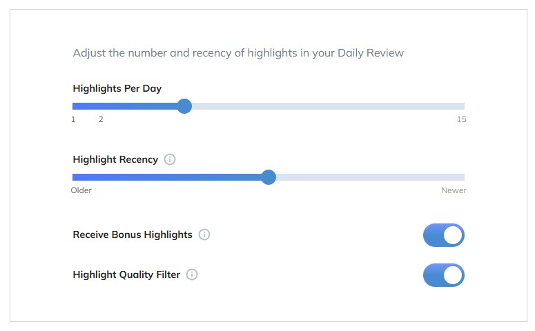 Explication des highlights