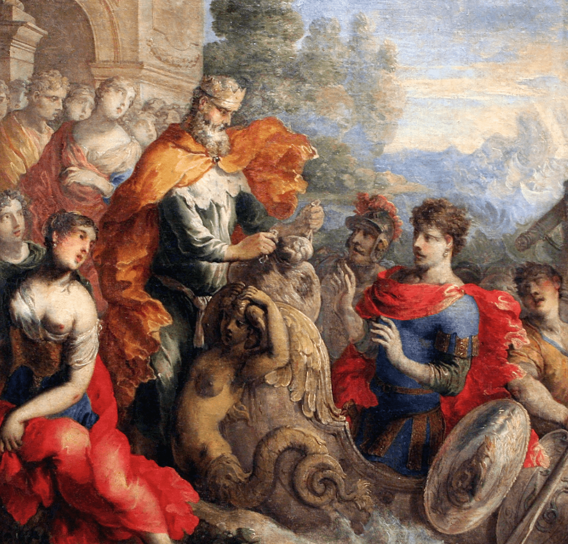 Éole donnant les vents à Ulysse, carton de tapisserie par Isaac Moillon (1614-1673).