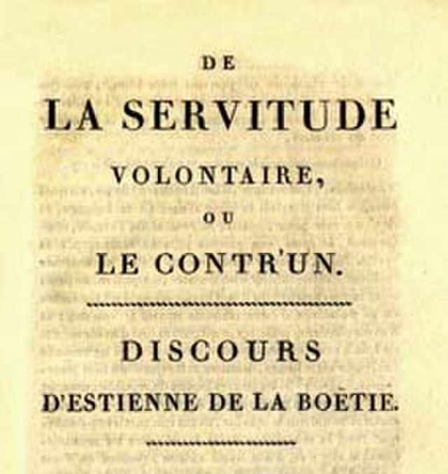 la servitude volontaire page du texte