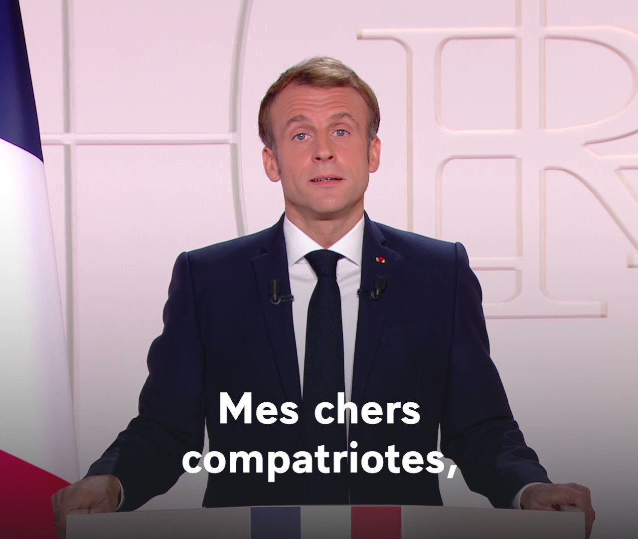 Macron lors d'un discours