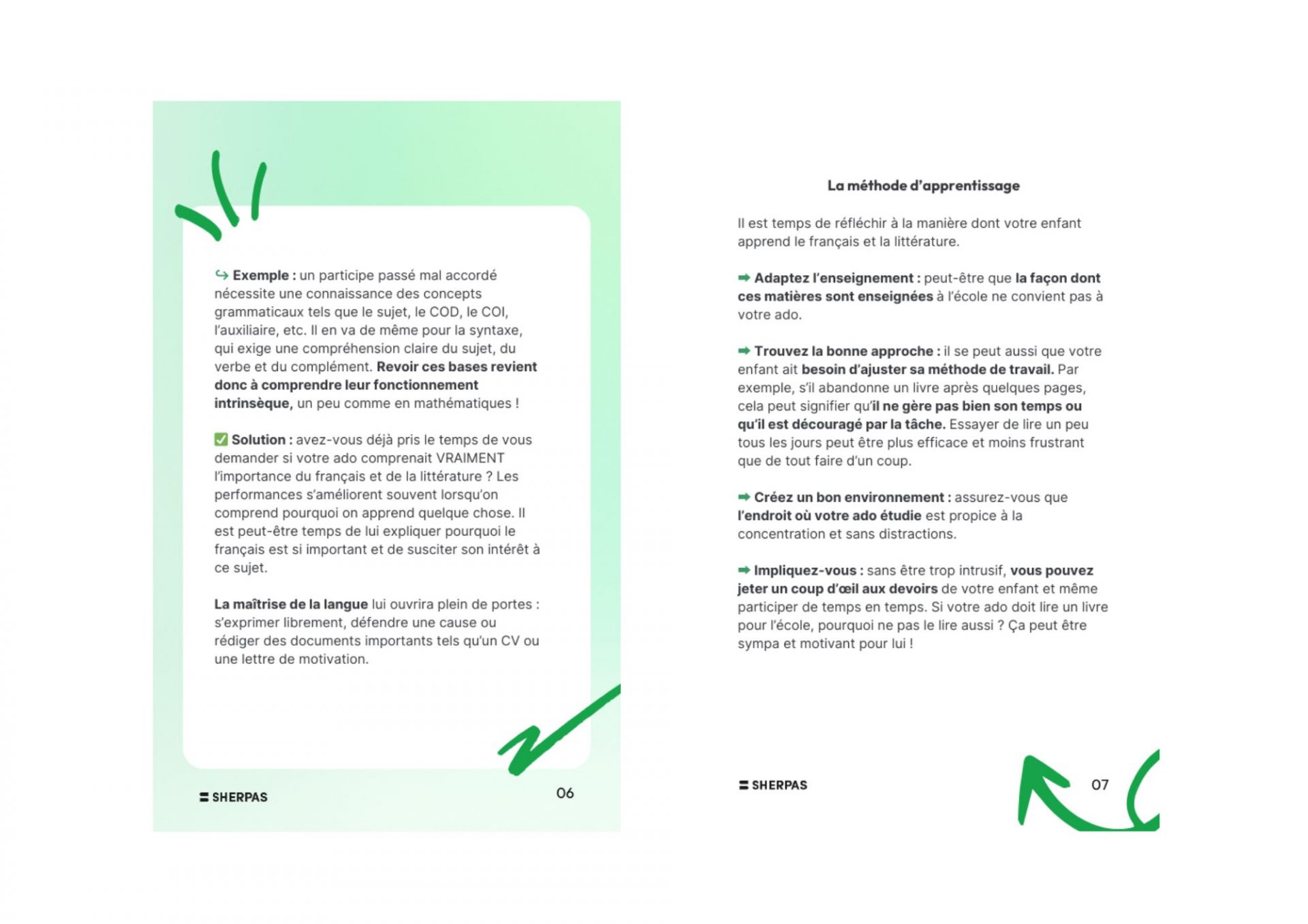 Guide améliorer notes de français 3