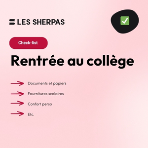 Checklist : préparez la rentrée au collège ! 
