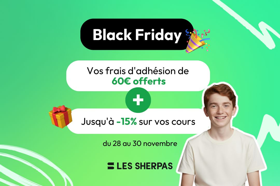 Profitez du Black Friday pour oser les cours particuliers 🎁